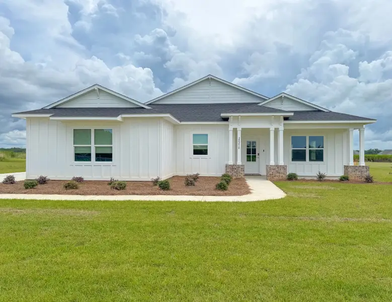 Representative exterior photo of a completed home built from the Harmony by Maronda Homes in Seminole Bend, Pensacola, FL (Image 1).