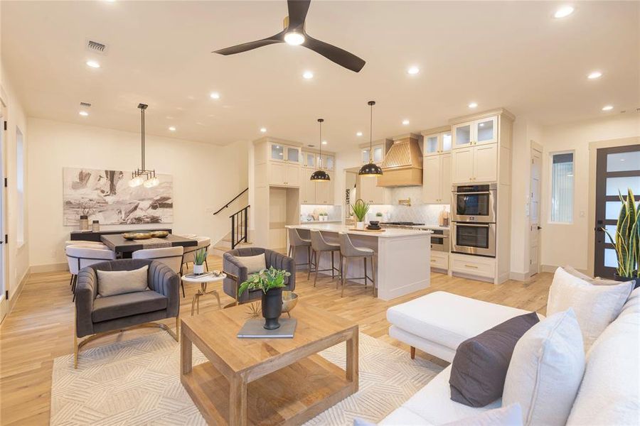 Furnished interior view inside a new home in , McKinney (Image 6).