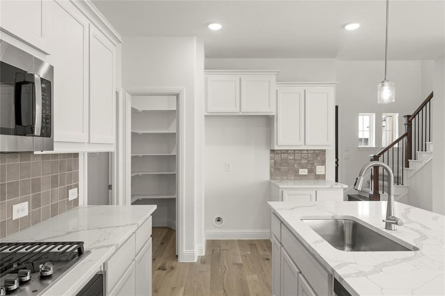 Furnished interior view inside a new home in La Terra at Uptown Celina, Celina (Image 3).