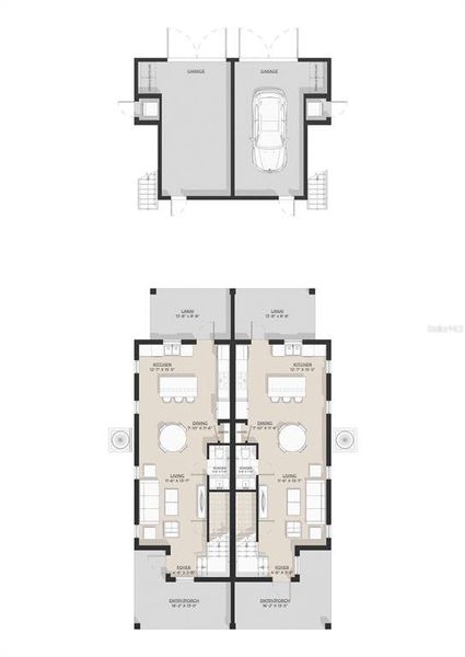 2D floor plan layout of this home in , St. Petersburg, FL (Image 6).