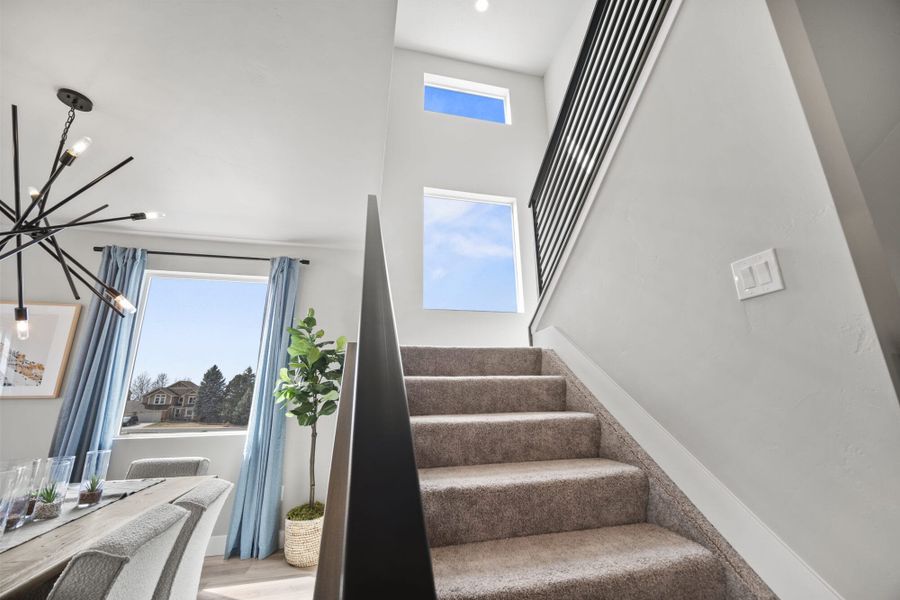 Furnished interior view inside a new home in Pony Park, Colorado Springs (Image 39).