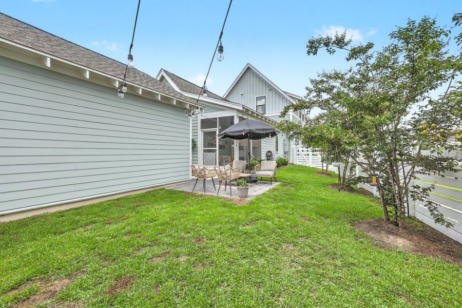 Exterior details and patio area of a home in Nexton - Midtown, Summerville (Image 30). Exterior details and patio area of a home in Nexton - Midtown, Summerville (Image 30).