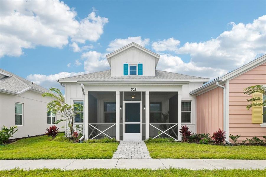 Front exterior of a new home in , Daytona Beach, FL, highlighting curb appeal (Image 19).
