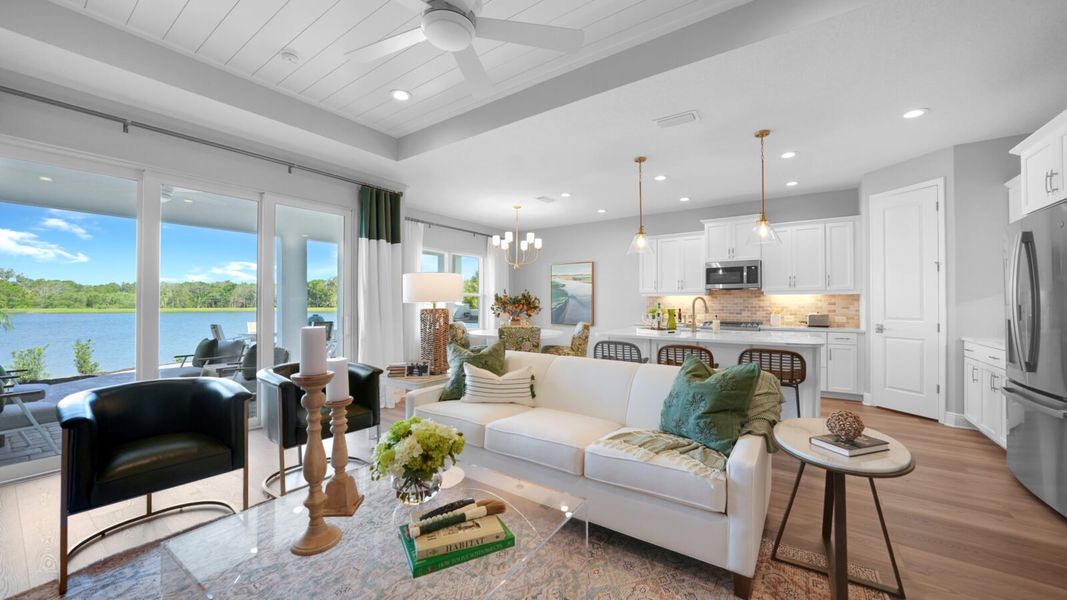 Representative furnished interior of a home built from the Meadow Brook by Neal Communities in Verandah, Fort Myers (Image 13).
