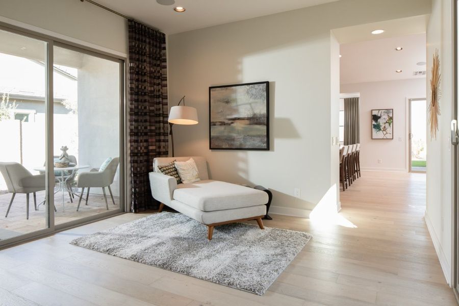Furnished interior view inside a new home in Elegance at Eastmark, Mesa (Image 37).