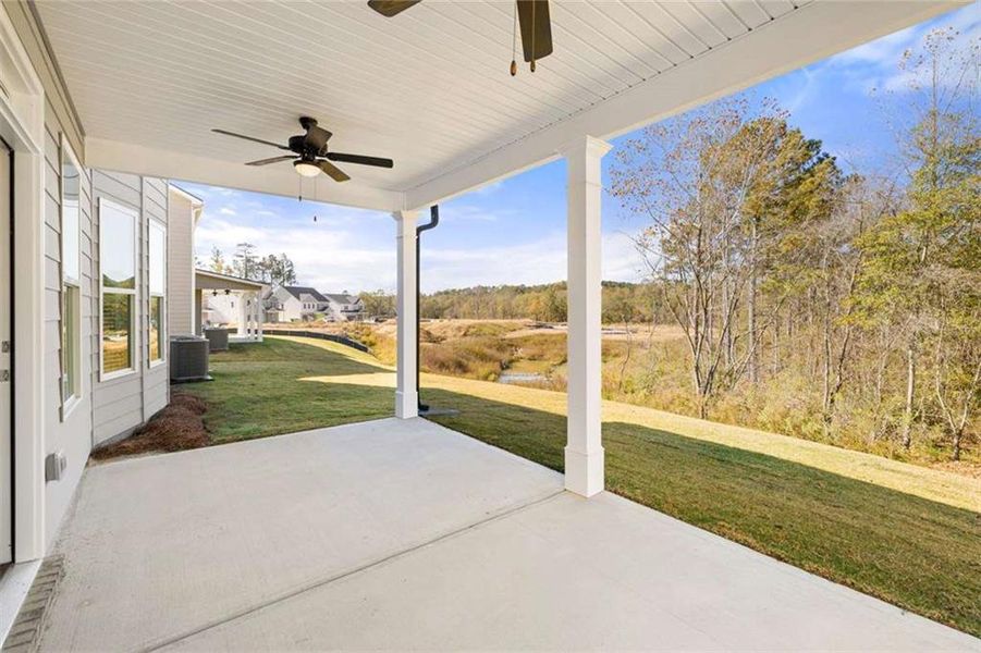 Exterior details and patio area of a home in Water Oak Estates, Lawrenceville (Image 3).