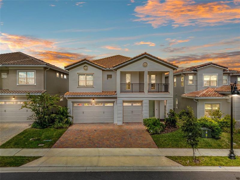 Front exterior of a new home in , Orlando, FL, highlighting curb appeal (Image 29).