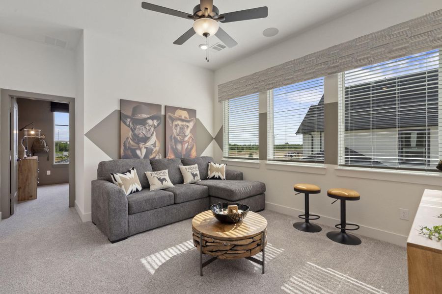 Furnished interior view inside a new home in Meridiana, Manvel (Image 29).