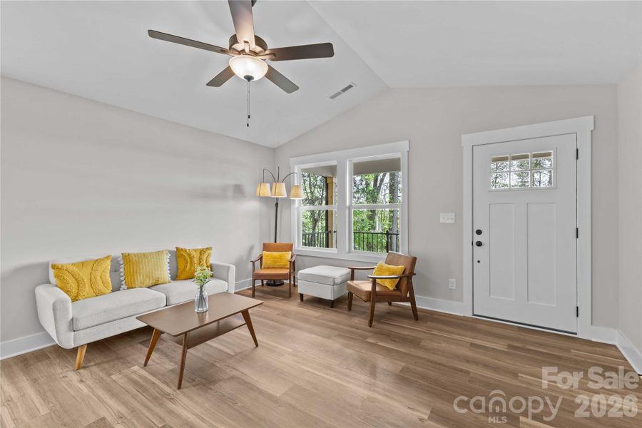 Welcoming living room and open floor plan