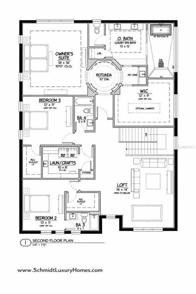 2D floor plan layout of this home in , Tampa, FL (Image 3).