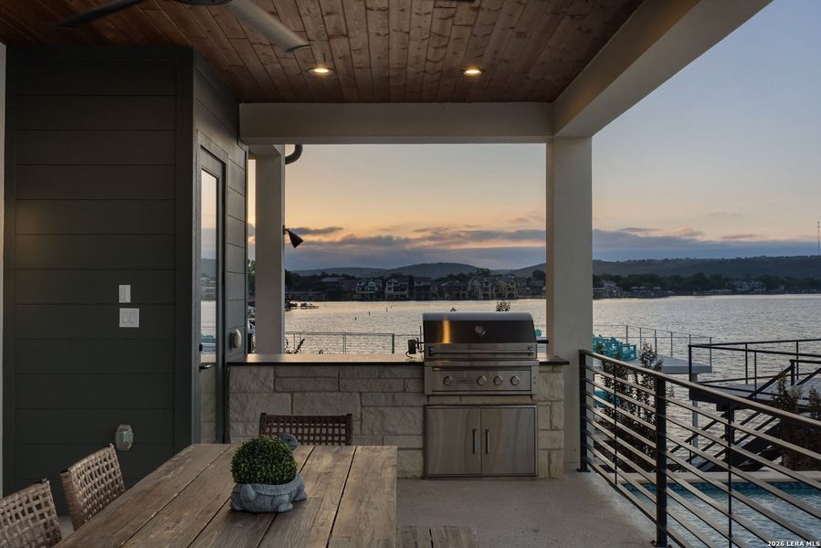 Exterior details and patio area of a home in , Kingsland (Image 4).