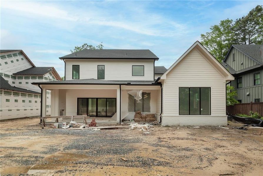 In-progress construction of a new home in , Alpharetta, GA (Image 13).