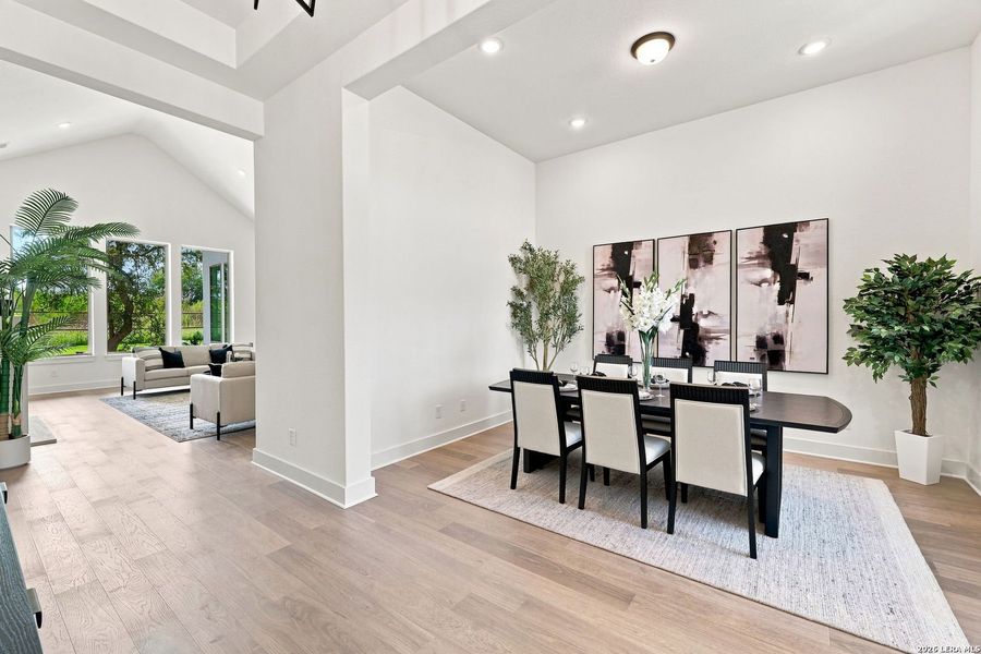 Furnished interior view inside a new home in Shavano Highlands, San Antonio (Image 29).