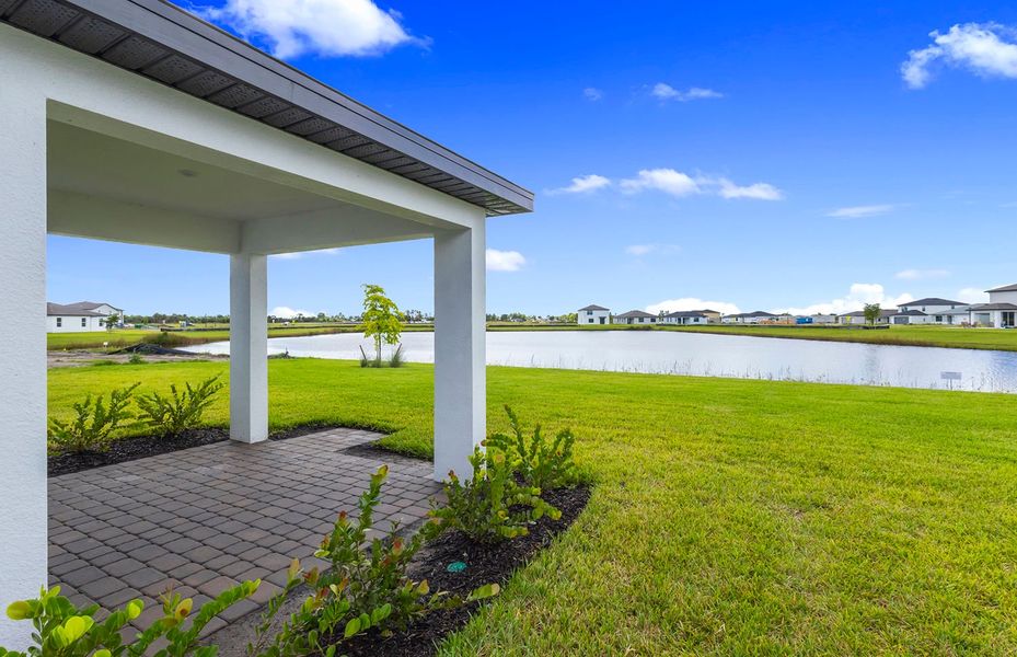 Exterior details and patio area of a home in Whispering Lakes, Lehigh Acres (Image 3). Exterior details and patio area of a home in Whispering Lakes, Lehigh Acres (Image 3).