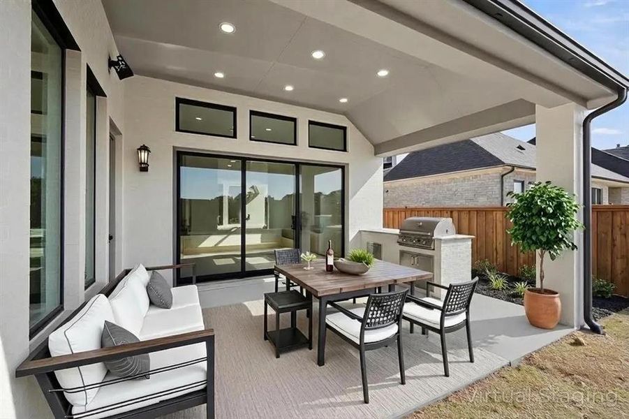 The Gabriella D Outdoor Living Area