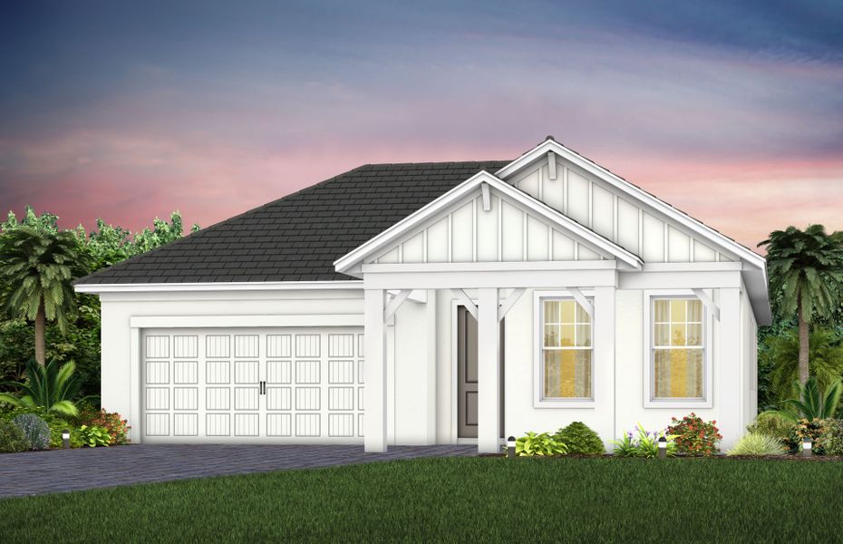 Representative exterior photo of a completed home built from the Coral by Pulte Homes in SeaFlower, Bradenton, FL (Image 17).