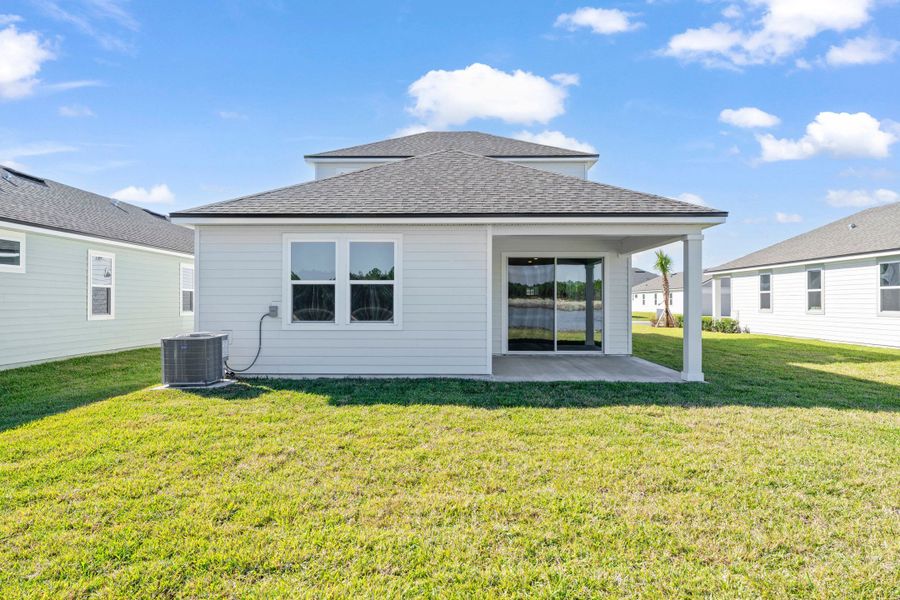 Lot 144 Rear Exterior with Covered Patio at Camden Woods in Kingsland Lot 144 Rear Exterior with Covered Patio at Camden Woods in Kingsland