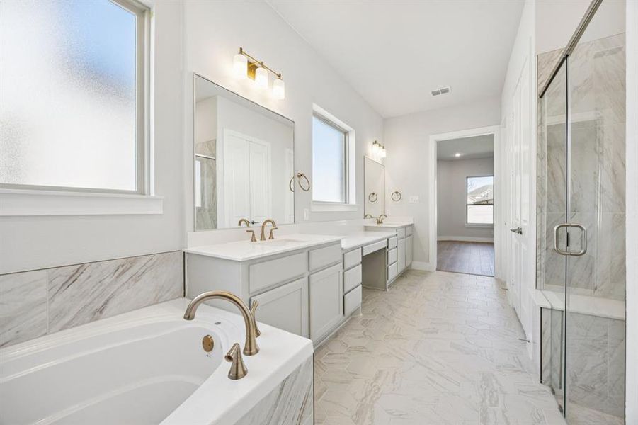 Furnished interior view inside a new home in Painted Tree Lakeside, McKinney (Image 12). Furnished interior view inside a new home in Painted Tree Lakeside, McKinney (Image 12).