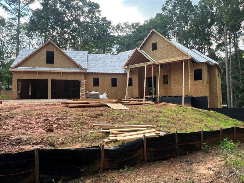 In-progress construction of a new home in , Greensboro, GA (Image 4).