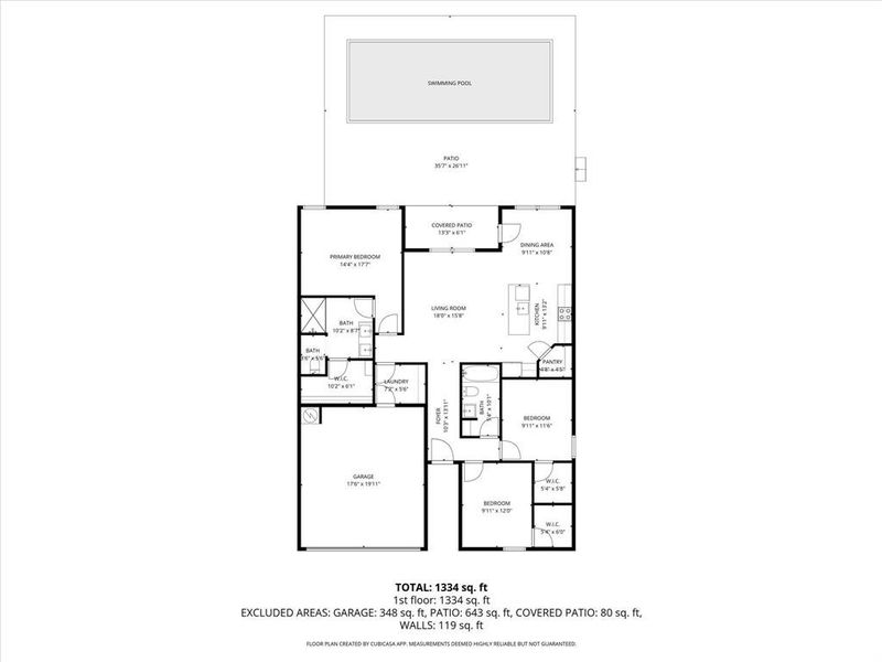 View of floor plan / room layout