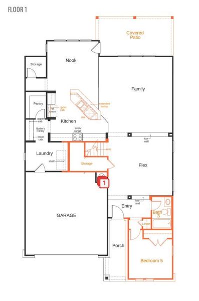 2D floor plan layout of this home in McKinney Crossing, Austin, TX (Image 3). 2D floor plan layout of this home in McKinney Crossing, Austin, TX (Image 3).