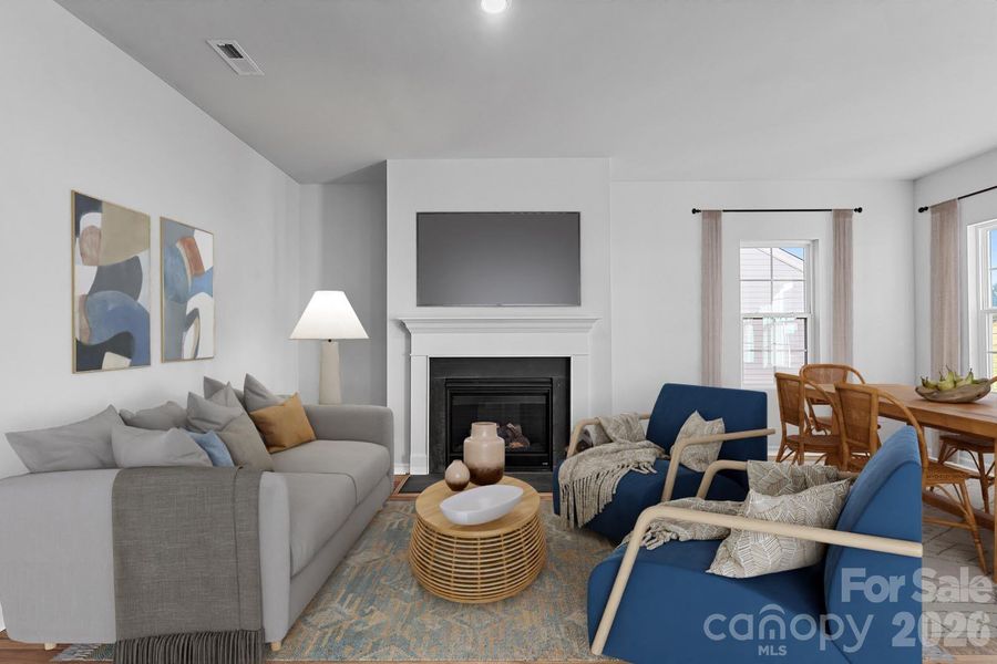 Representative Ford Family Room Virtually Staged