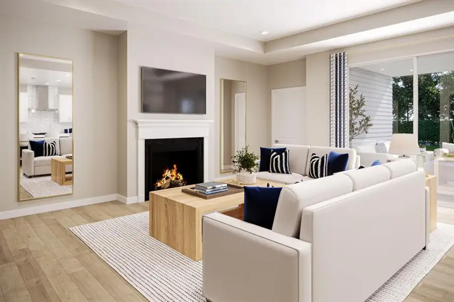 Furnished interior view inside a new home in Seminole Palms Single-Family Homes, Palm Coast (Image 3).