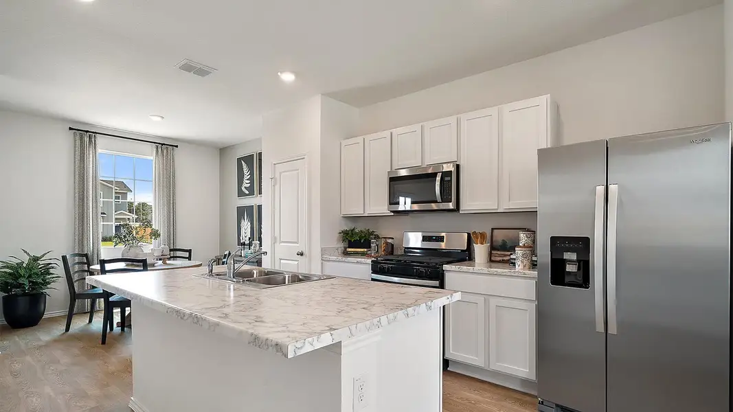 Furnished interior view inside a new home in Valverde, Bastrop (Image 3). Furnished interior view inside a new home in Valverde, Bastrop (Image 3).