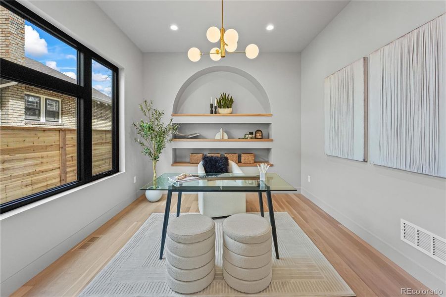 Furnished interior view inside a new home in , Denver (Image 31).