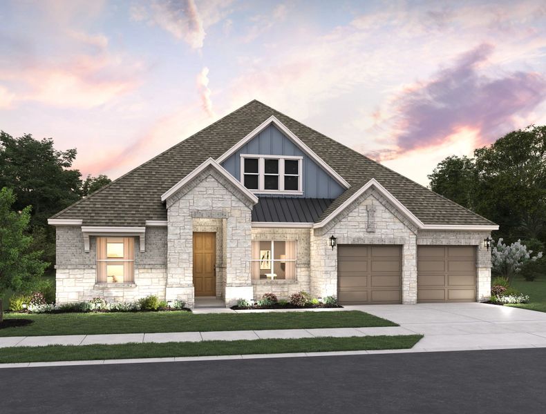 Representative exterior photo of a completed home built from the Blanco by Ashton Woods in Saddlebrook Ranch, Schertz, TX (Image 15). Representative exterior photo of a completed home built from the Blanco by Ashton Woods in Saddlebrook Ranch, Schertz, TX (Image 15).
