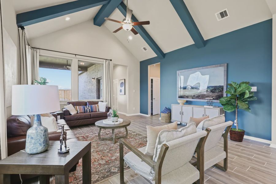 Representative furnished interior of a home built from the Orlando by Chesmar Homes in Wildrye 45', Waller (Image 8). Representative furnished interior of a home built from the Orlando by Chesmar Homes in Wildrye 45', Waller (Image 8).