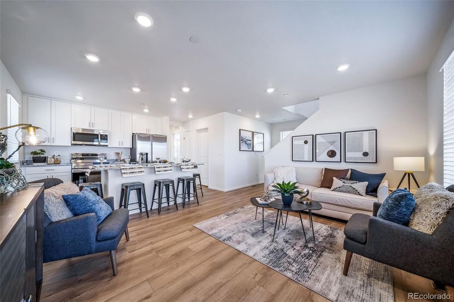 Furnished interior view inside a new home in , Commerce City (Image 8).