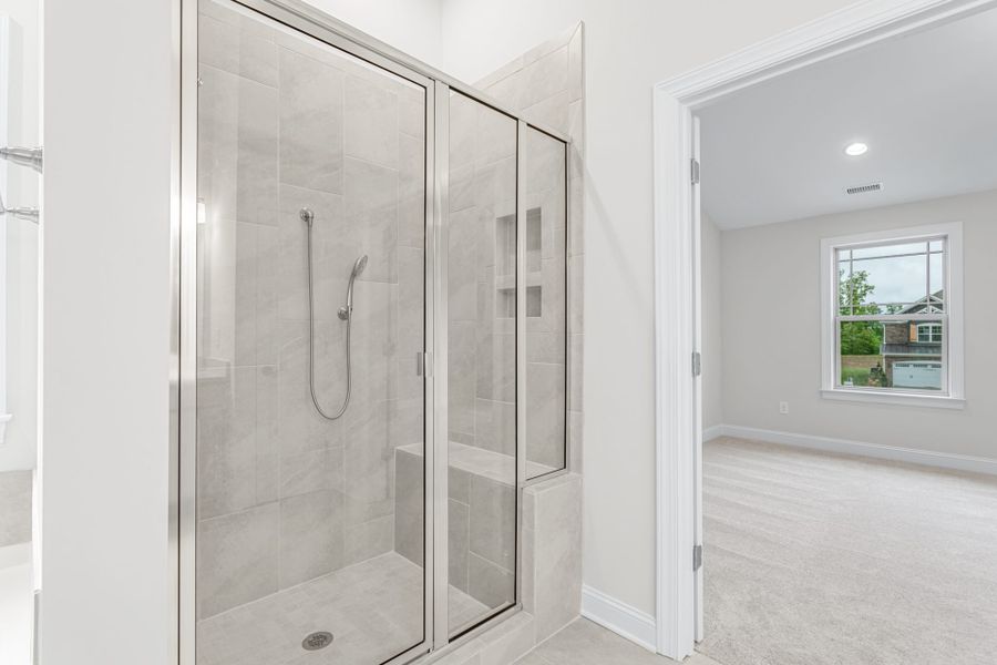 Representative furnished interior of a home built from the Kendall Lux by Keystone Homes NC in Weybridge, Burlington (Image 9).