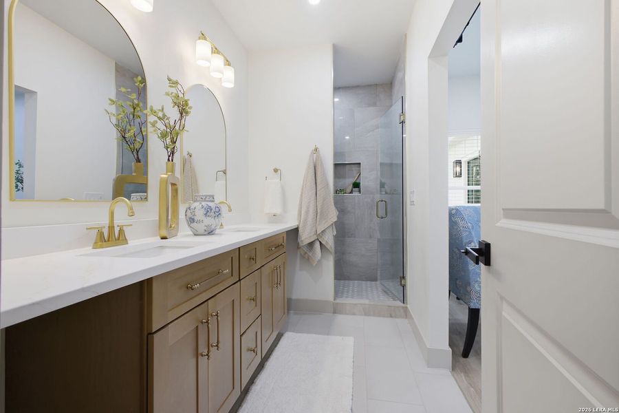 Furnished interior view inside a new home in , San Antonio (Image 38).