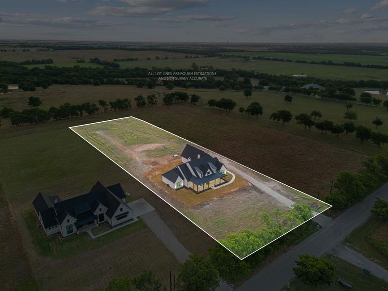 Front exterior of a new home in , Krum, TX, highlighting curb appeal (Image 24).