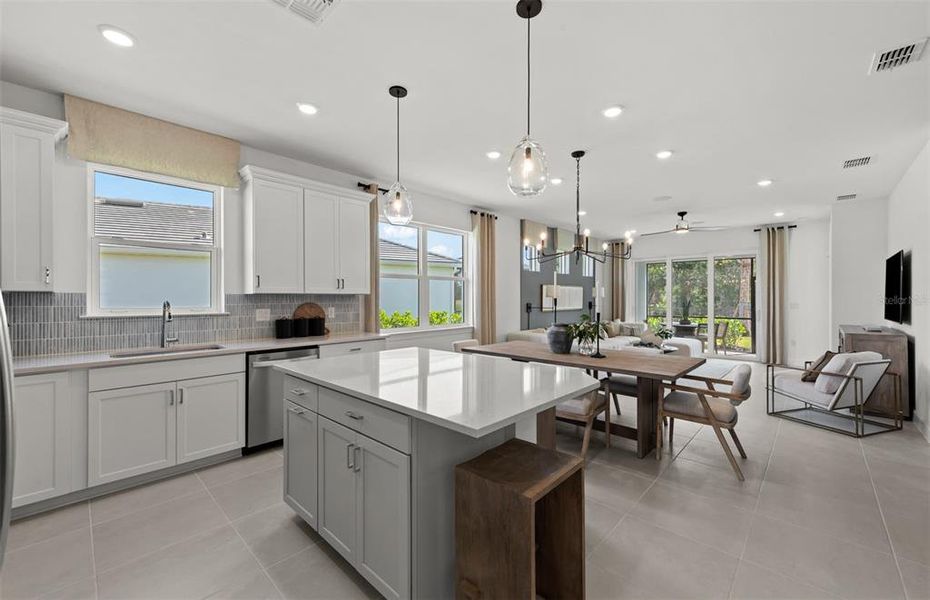 Furnished interior view inside a new home in Shores at Stillwater, Englewood (Image 12).