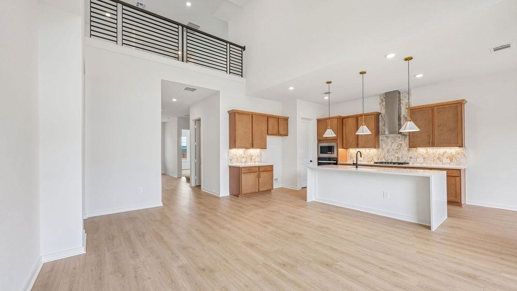 Furnished interior view inside a new home in The Enclave at Bar W Ranch, Leander (Image 6).