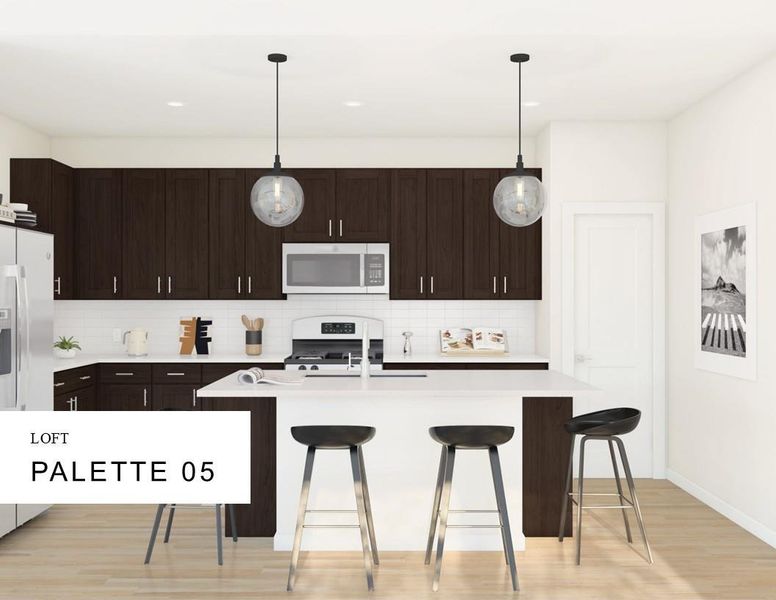 Loft Look Palette 5 Selection Sheet (*Artist rendering used for illustration purposes only.)