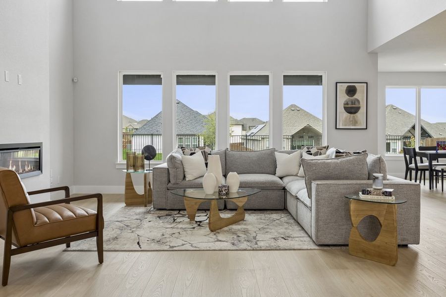 Representative furnished interior of a home built from the The Milan by Lillian Custom Homes in Polo Ridge, Forney (Image 13).