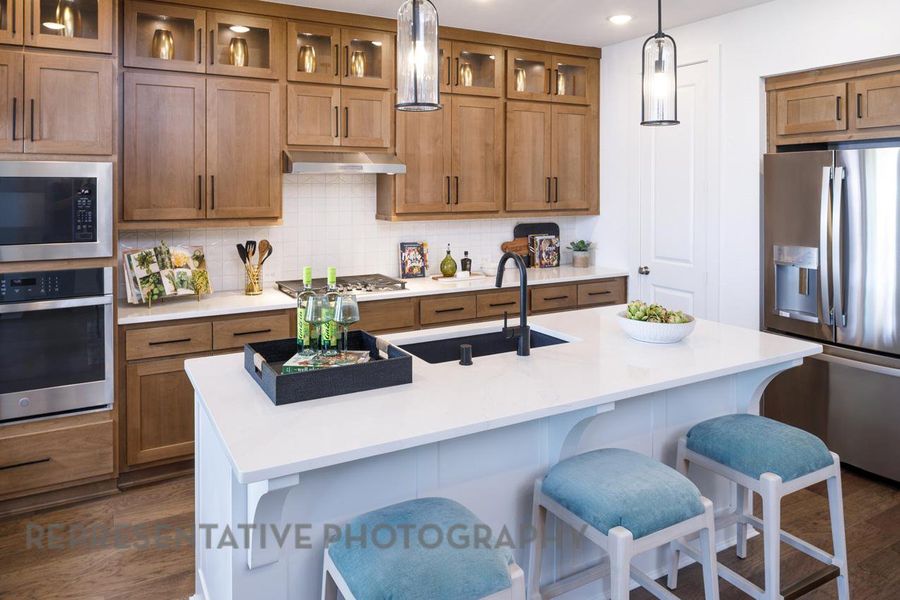 Furnished interior view inside a new home in Easton Park, Austin (Image 6).