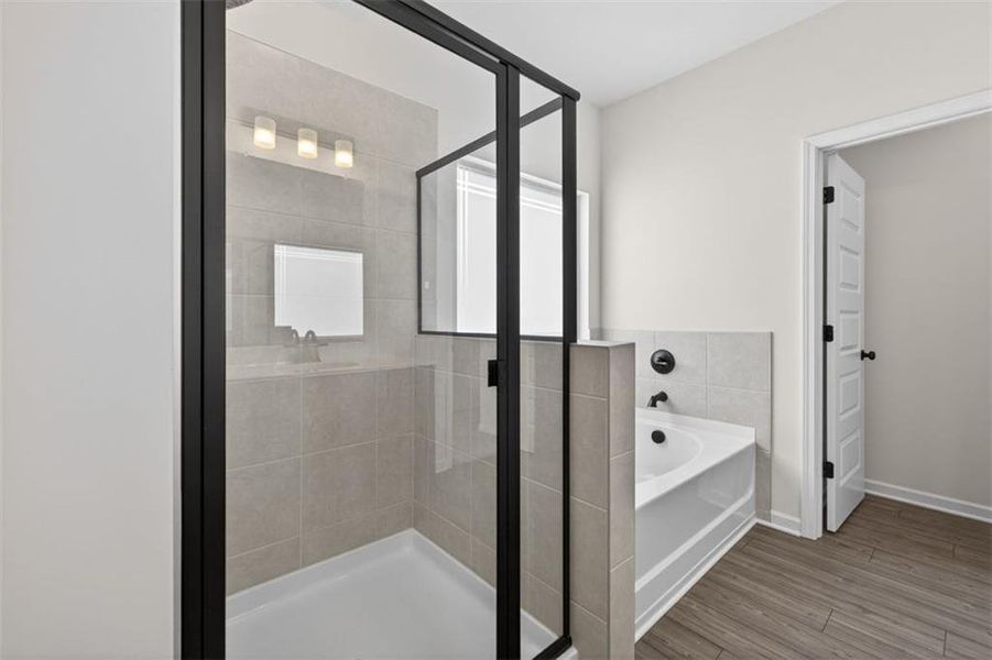 Furnished interior view inside a new home in Sanders Park, Austell (Image 11).