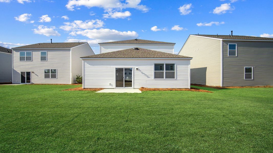 Exterior details and patio area of a home in The Retreat at East Argent, Ridgeland (Image 3).