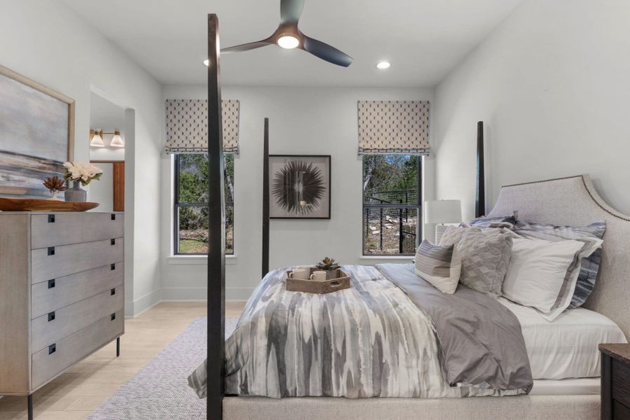 Furnished interior view inside a new home in Belle Oaks, Bulverde (Image 45).