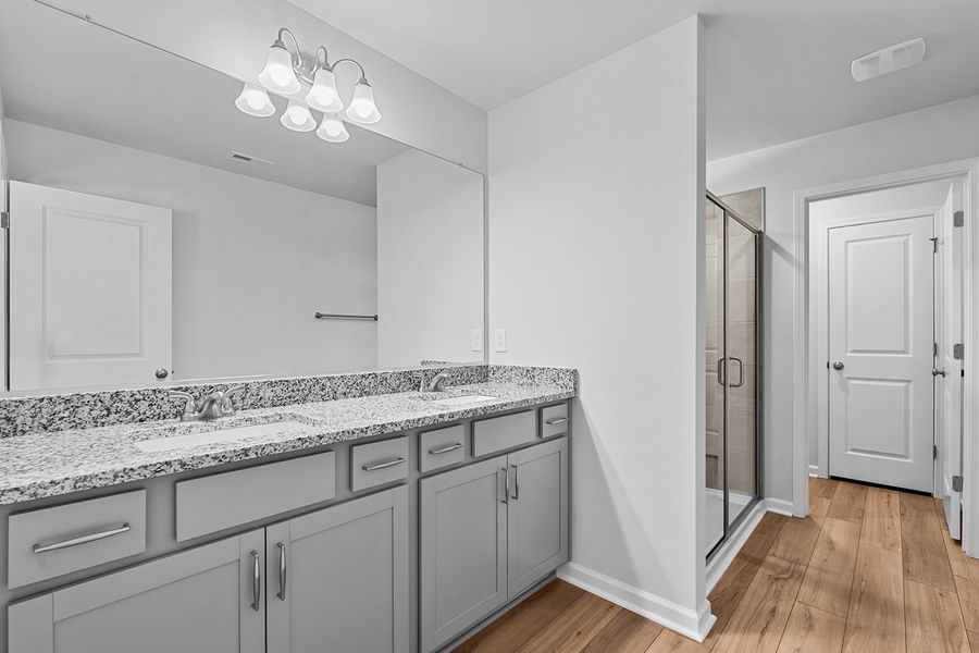 Furnished interior view inside a new home in Hanes Lake, Winston-Salem (Image 18). Furnished interior view inside a new home in Hanes Lake, Winston-Salem (Image 18).