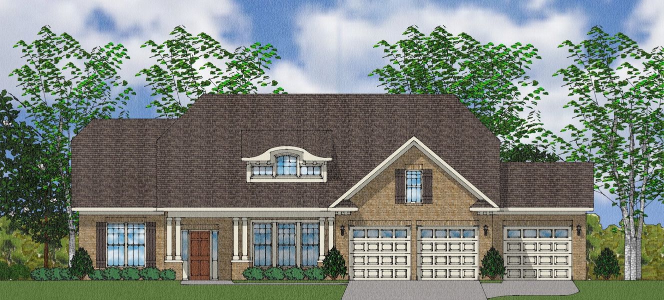 Representative exterior photo of a completed home built from the Byrnes II - Elite Collection by Mungo Homes in Suter Estates, Easley, SC (Image 2).