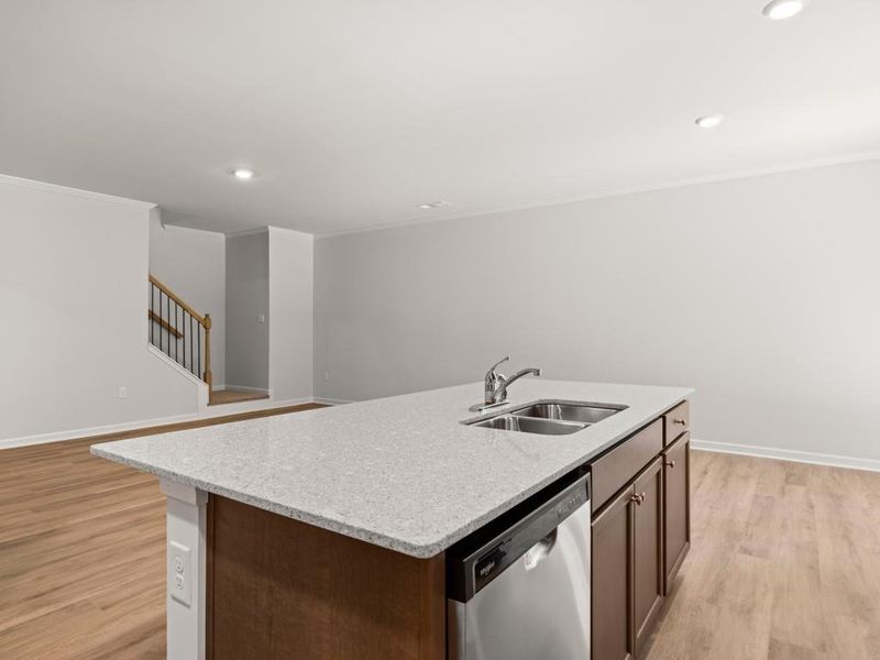Furnished interior view inside a new home in Falcon Landing Townhomes, Gainesville (Image 5).