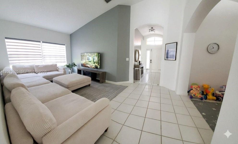 Furnished interior view inside a new home in , Miami (Image 18). Furnished interior view inside a new home in , Miami (Image 18).