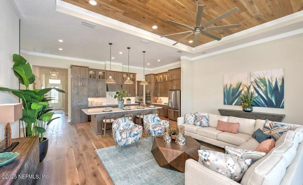 Furnished interior view inside a new home in , Fernandina Beach (Image 3).