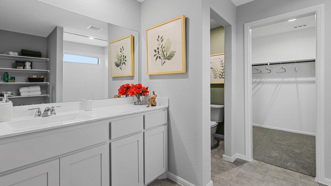 Furnished interior view inside a new home in Lonestar at Liberty Trails, Fort Worth (Image 28). Furnished interior view inside a new home in Lonestar at Liberty Trails, Fort Worth (Image 28).