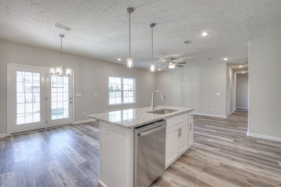 Furnished interior in a model home at Fox Run in Manchester (Image 17).